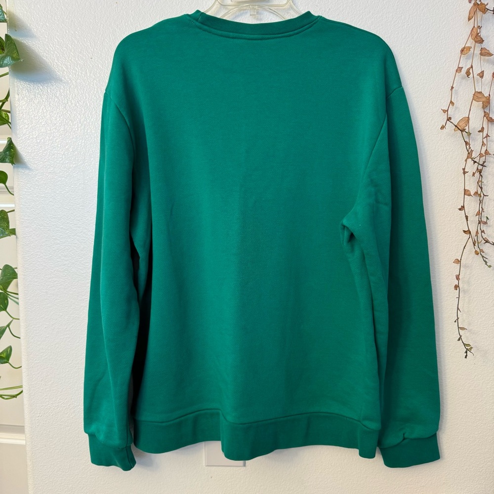 Zara Green Men’s Sweatshirt – Organic Cotton, Text Print. Unisex - Picture 4 of 5